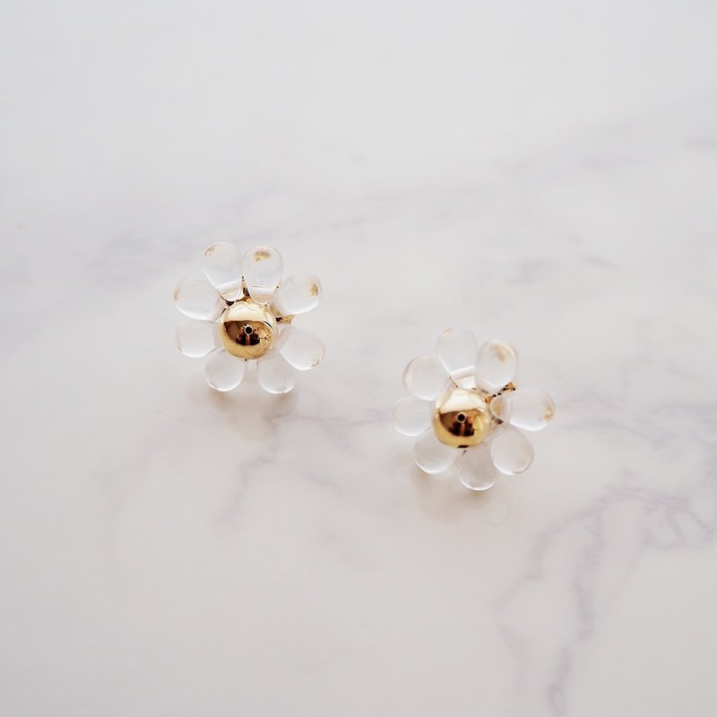 Margaret Studs - 耳环/耳夹 - 其他金属 金色