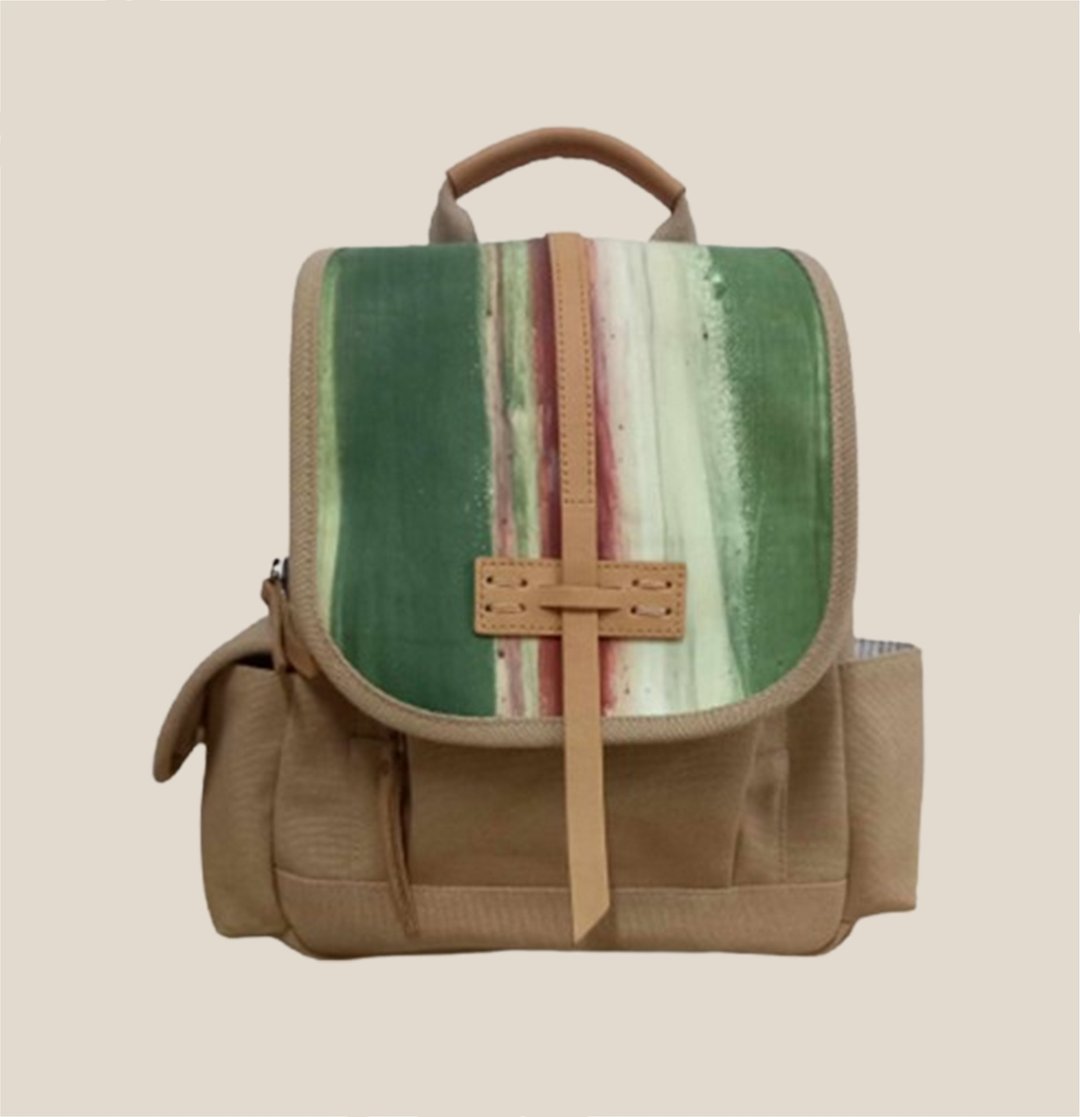 Big Foot 侧背包 Bala Backpack Petite 颜色：卡其色 / 绿色 - 后背包/双肩包 - 其他材质 