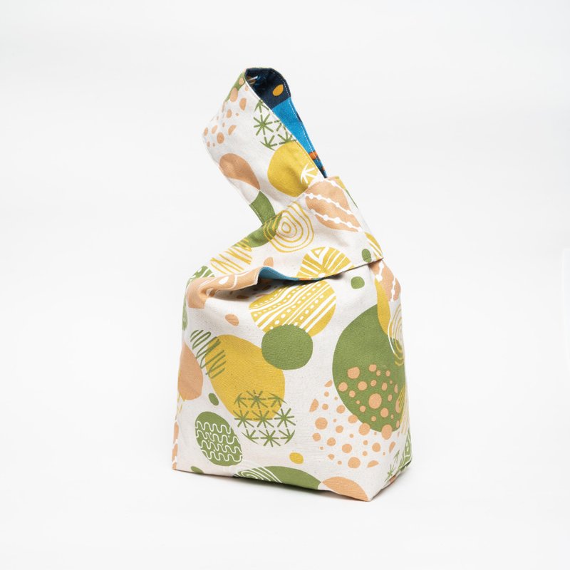 *现货优惠*日式手腕包 结袋 - 手提包/手提袋 - 棉．麻 蓝色