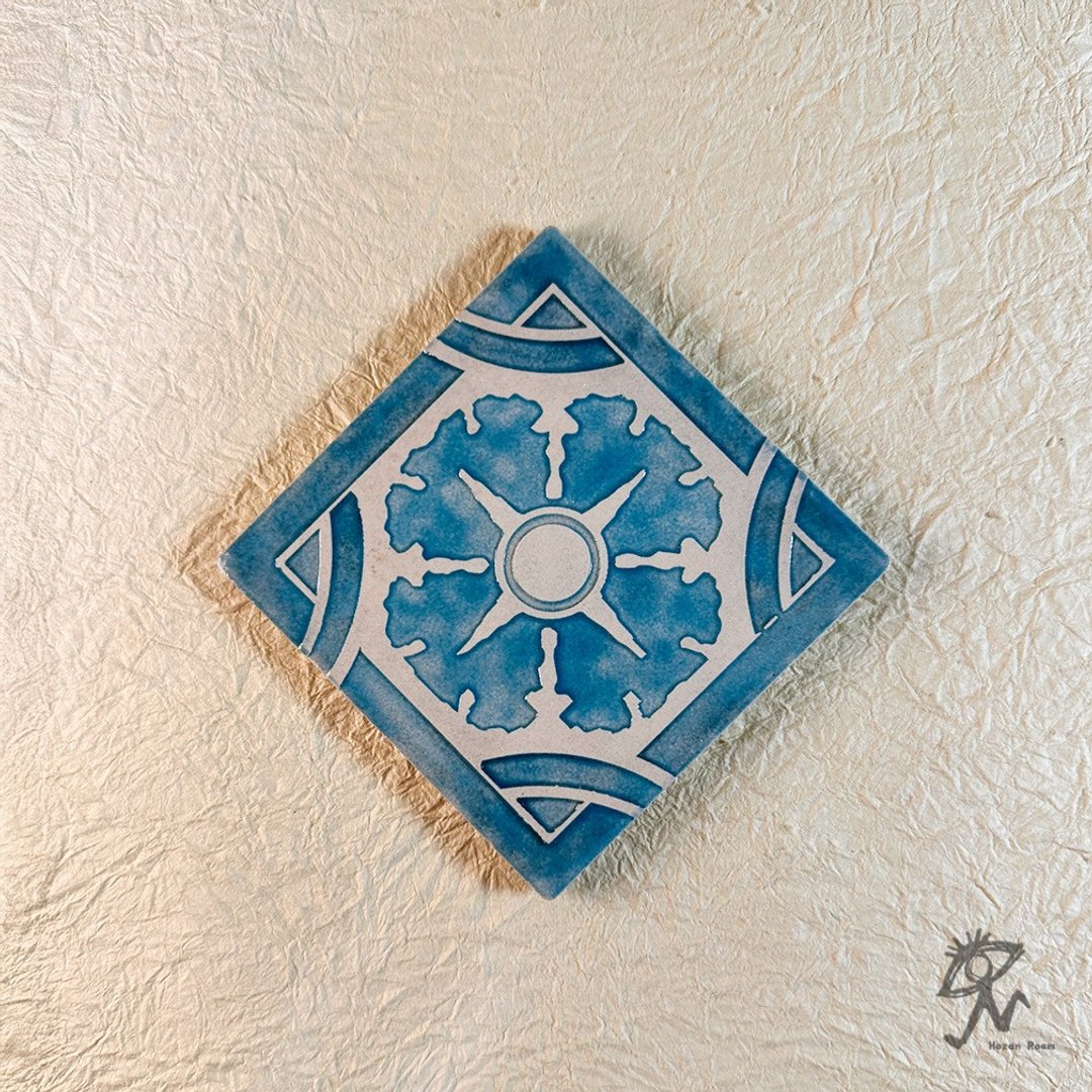 【 山人成型-花砖 】手工入釉 复古几何花砖 装饰磁砖 | 压箱藏品 - 墙贴/壁贴 - 瓷 