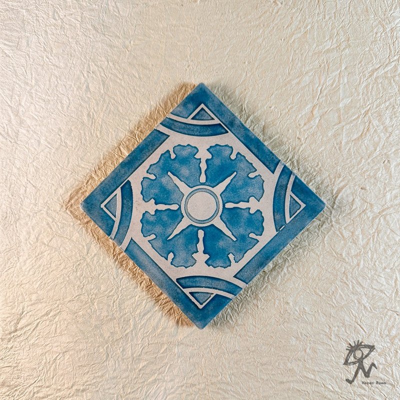 【 山人成型-花砖 】手工入釉 复古几何花砖 装饰磁砖 | 压箱藏品 - 墙贴/壁贴 - 瓷 