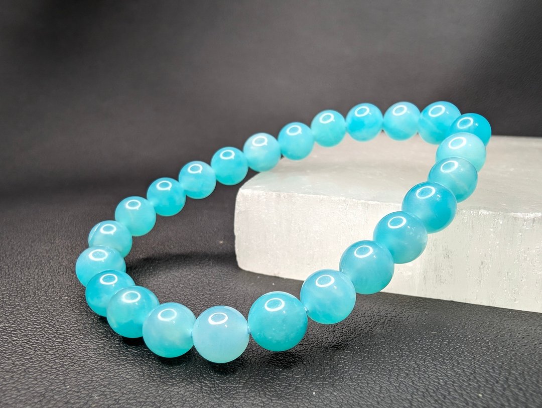 天河石 手串 手链 天然水晶 水晶手串 7mm 8mm 水晶手链 - 手链/手环 - 水晶 