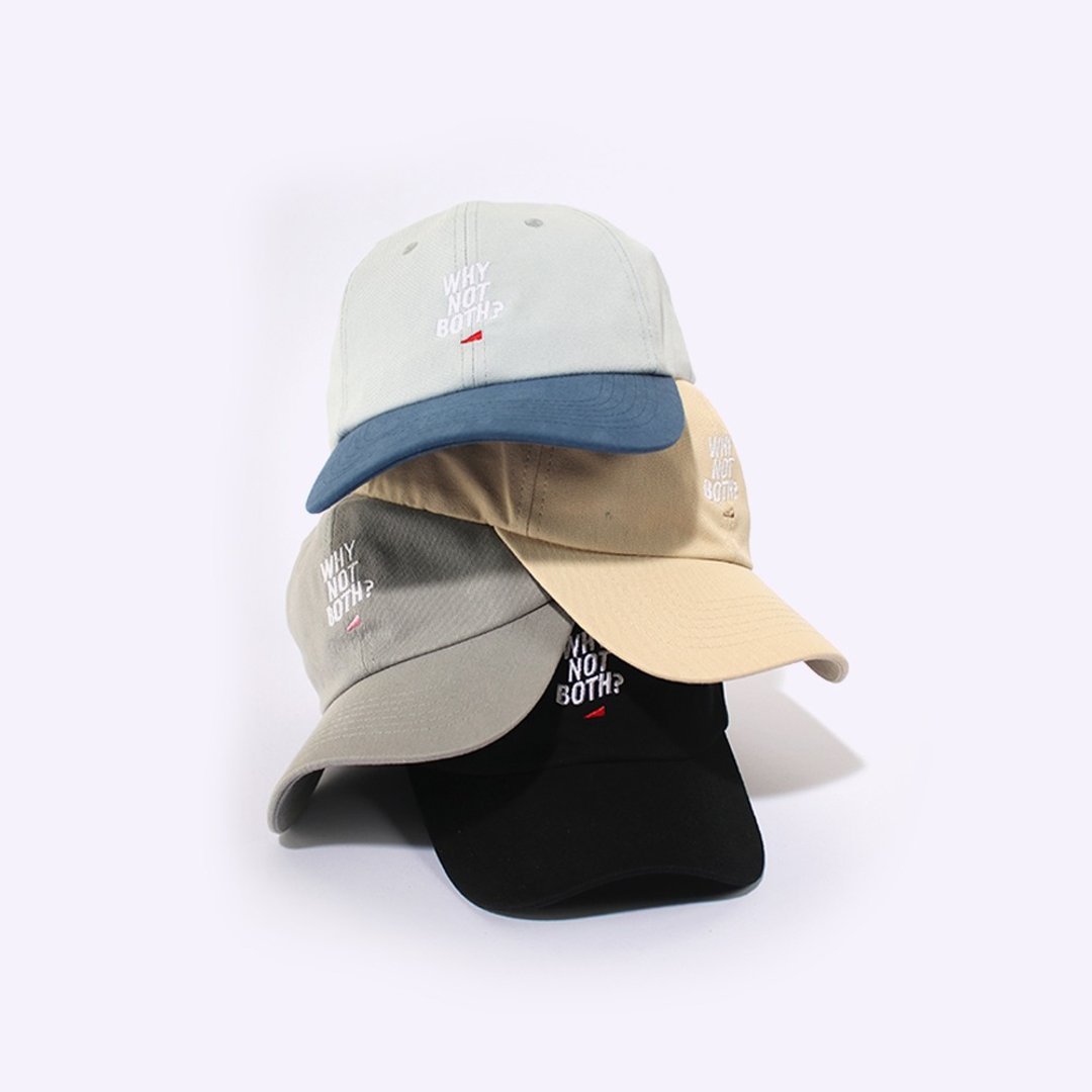 香港品牌 Why not both 棒球帽 Dad Caps 老帽 - 帽子 - 棉 多色