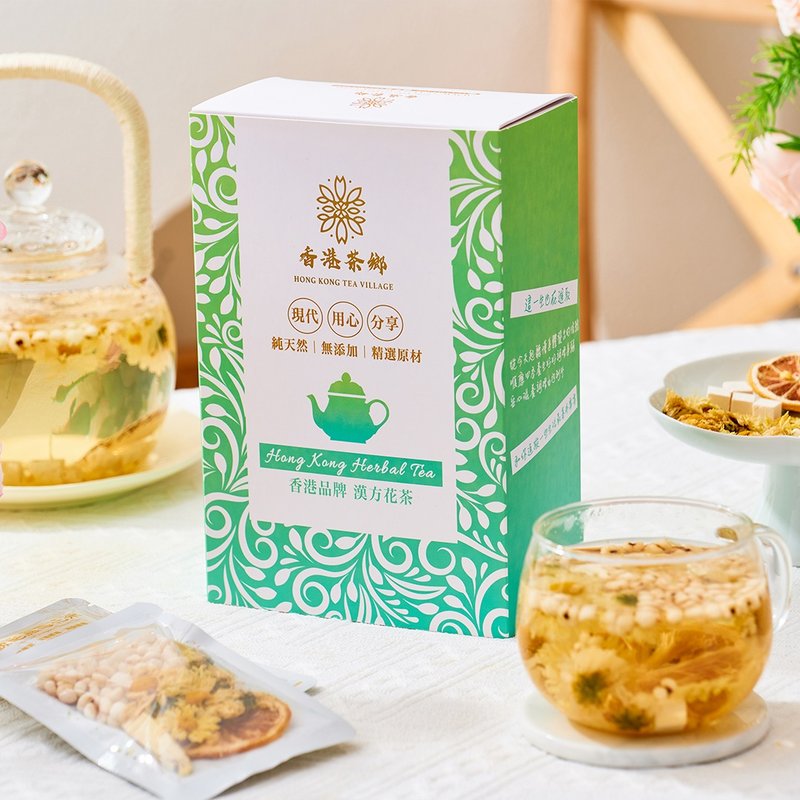 灭绝湿毒花茶 (12包/盒) 炒薏米 茯苓粒 杭白菊 甘草 柠檬片 花茶 - 茶 - 其他材质 