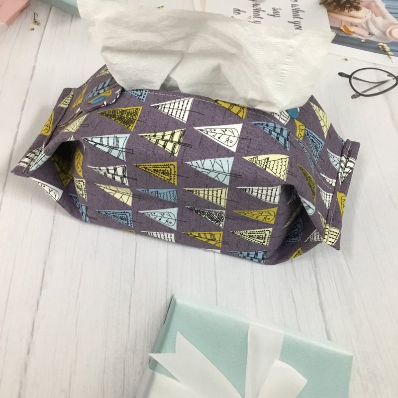 居家车用面纸套  迷雾森林 - 纸巾盒 - 棉．麻 透明