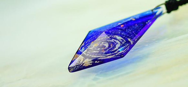 【受注制作】 銀河百花繚乱 ～ 青きオーロラ ～ - 项链 - 其他金属 