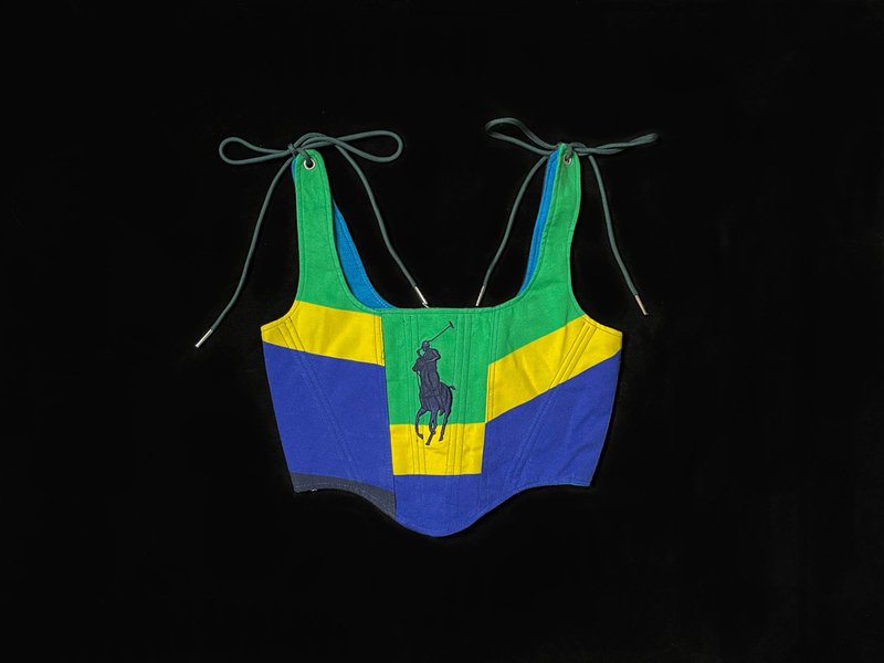 REGETHER 古着改制 sportswear 绑带马甲-Ralph Lauren - 女装背心 - 棉．麻 多色