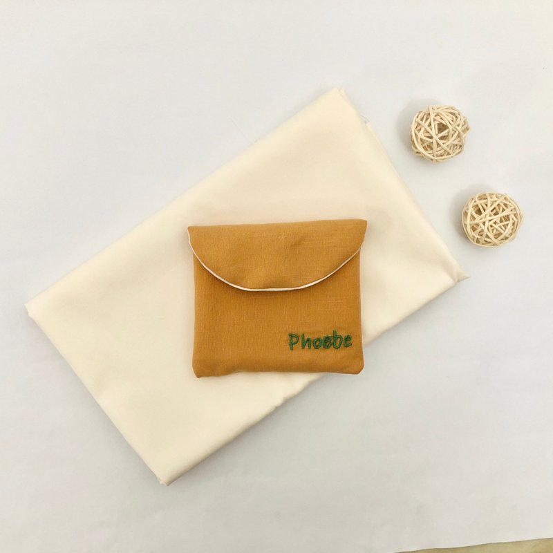 定制化 - 刺上你的名字卫生棉包 生日礼物 送礼 - 化妆包/杂物包 - 棉．麻 多色