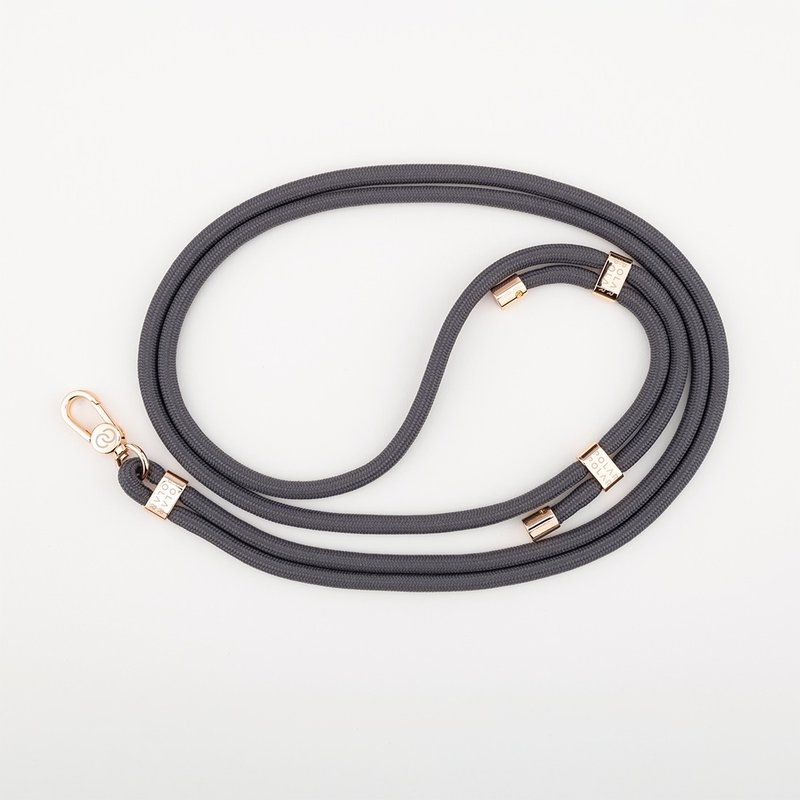 【手机背带】太空灰手机挂绳 (附挂绳夹片) 可另购手机壳 - 挂绳/吊绳 - 聚酯纤维 灰色