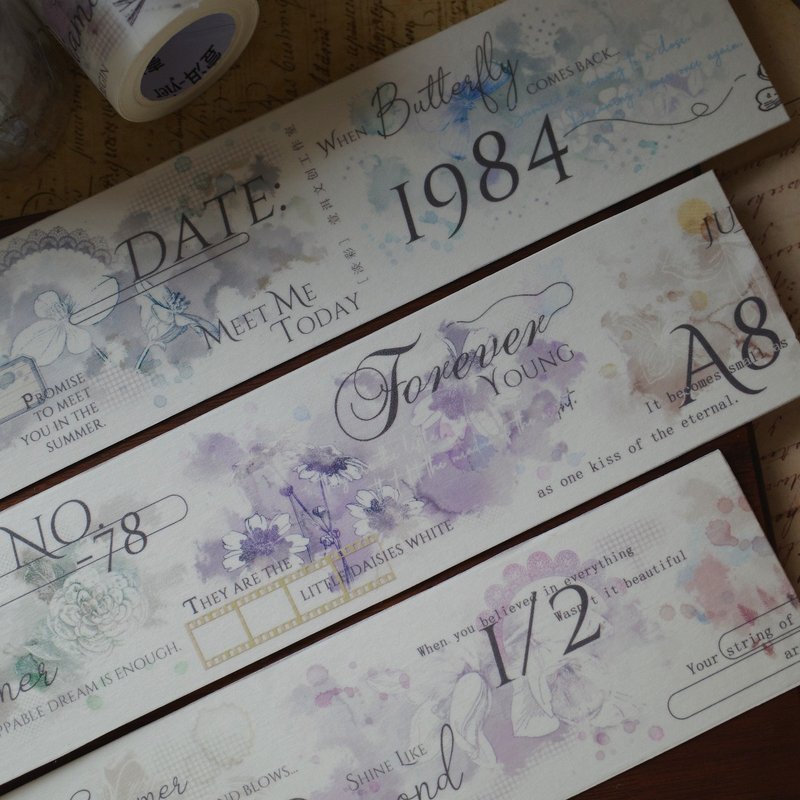 淡彩 こうしんばら 打底胶带 PET 和纸胶带 - 纸胶带 - 其他材质 金色