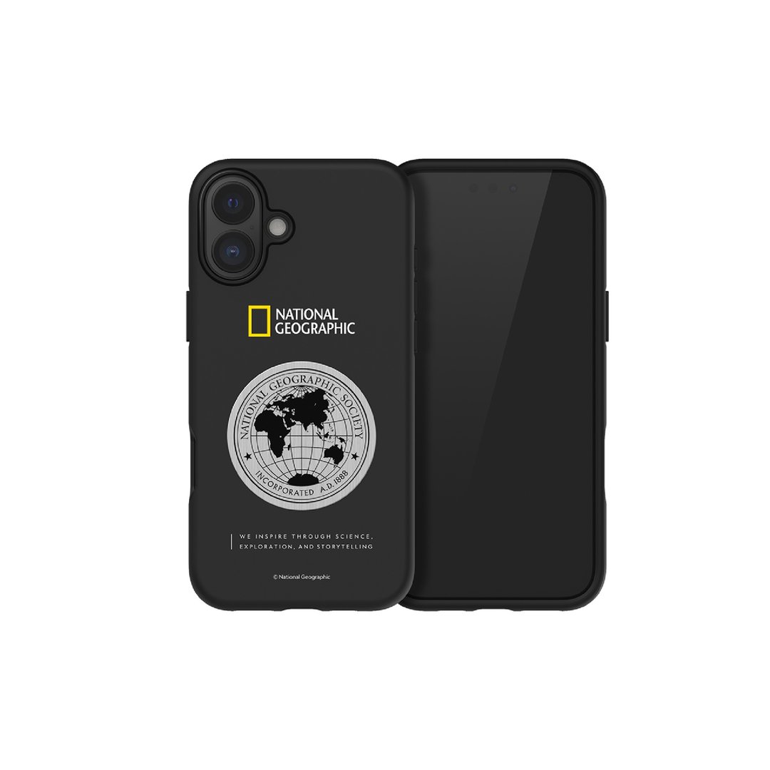 国家地理 / Metal Deco 地球徽章 iPhone16系列 手机壳 - 手机壳/手机套 - 塑料 