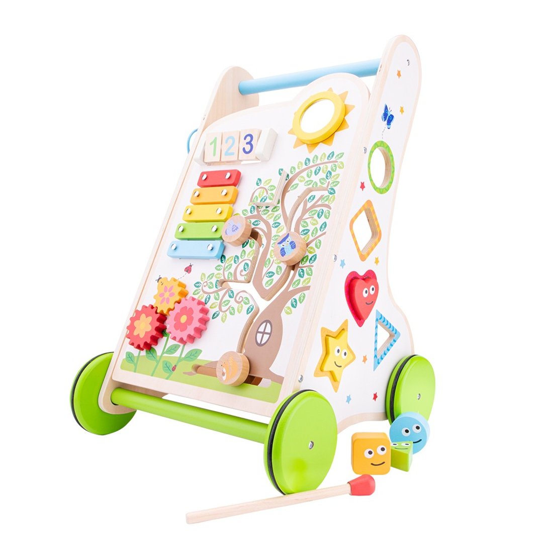 【荷兰 New Classic Toys】蒙特梭利宝宝认知学习/学步车 - 11300 - 玩具/玩偶 - 木头 