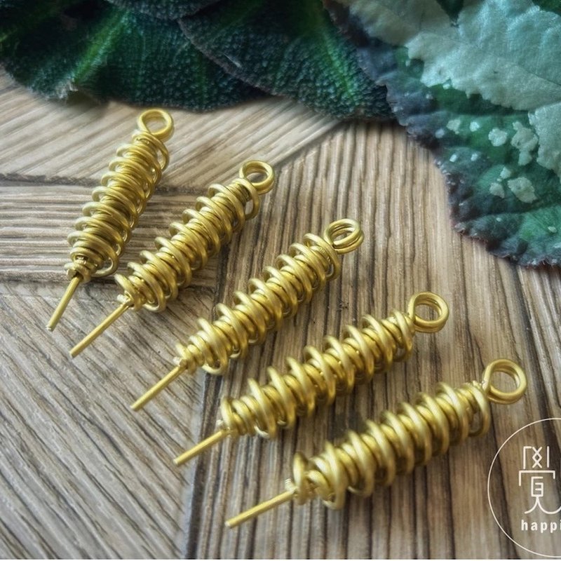 黄铜小健康笔 能量笔 - 吊饰 - 铜/黄铜 金色