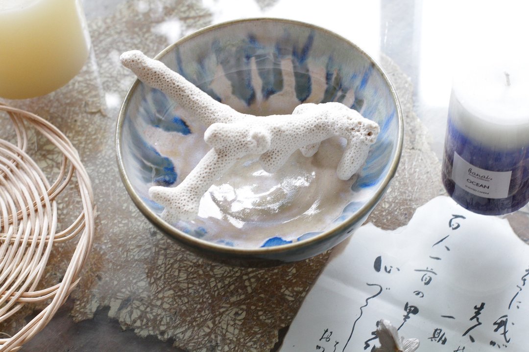 手拉坏绝美蓝色调陶碗/陶盘3 - 碗 - 陶 蓝色