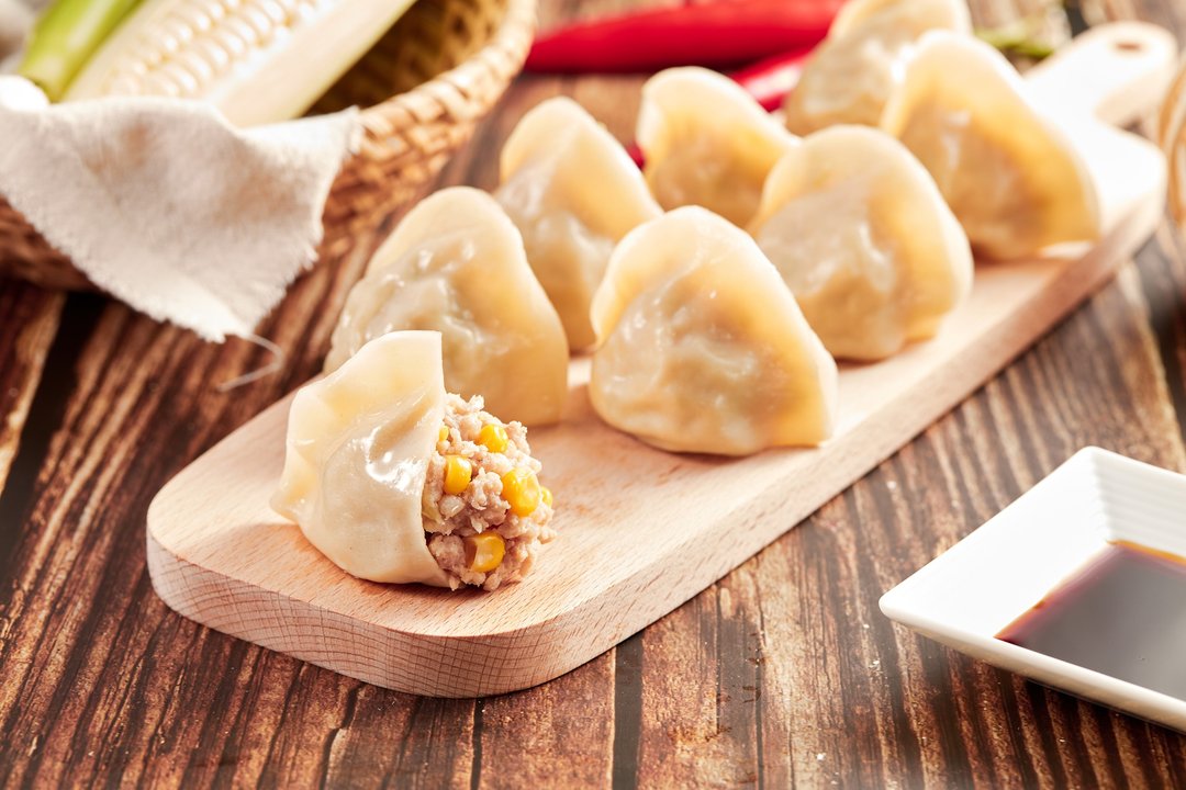 【123水饺】玉米猪肉水饺 - 熟食小吃 - 新鲜食材 白色