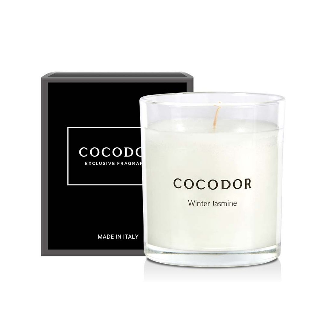COCODOR香氛蜡烛170g-迎春花香Winter Jasmine - 蜡烛/烛台 - 玻璃 白色