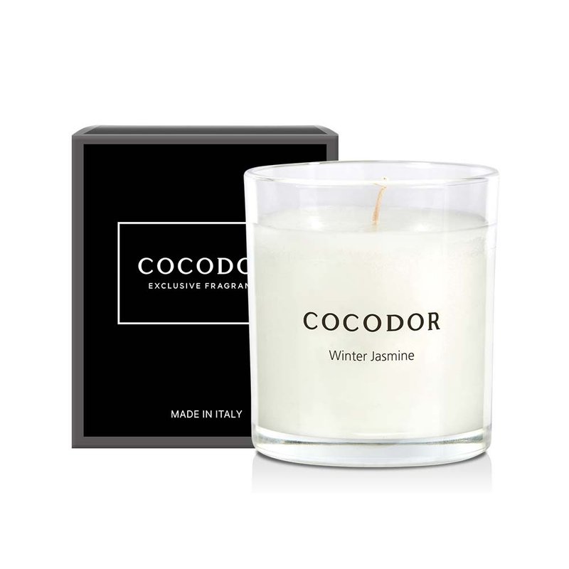 COCODOR香氛蜡烛170g-迎春花香Winter Jasmine - 蜡烛/烛台 - 玻璃 白色