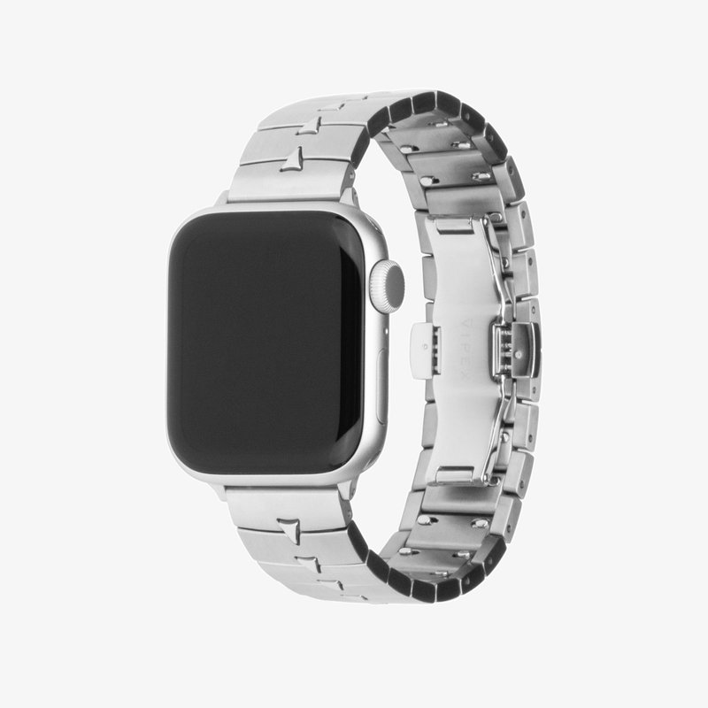 香港设计 VIPEX Lady Cobra - 钛金属Apple Watch表带 - 钛银 - 表带 - 贵金属 银色