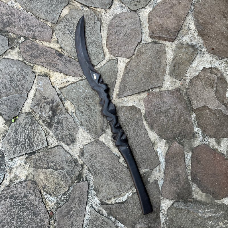 我贩剑　黑妖刀　断生蛇　手工木剑　艺术木刀　魔剑 - 摆饰 - 木头 黑色