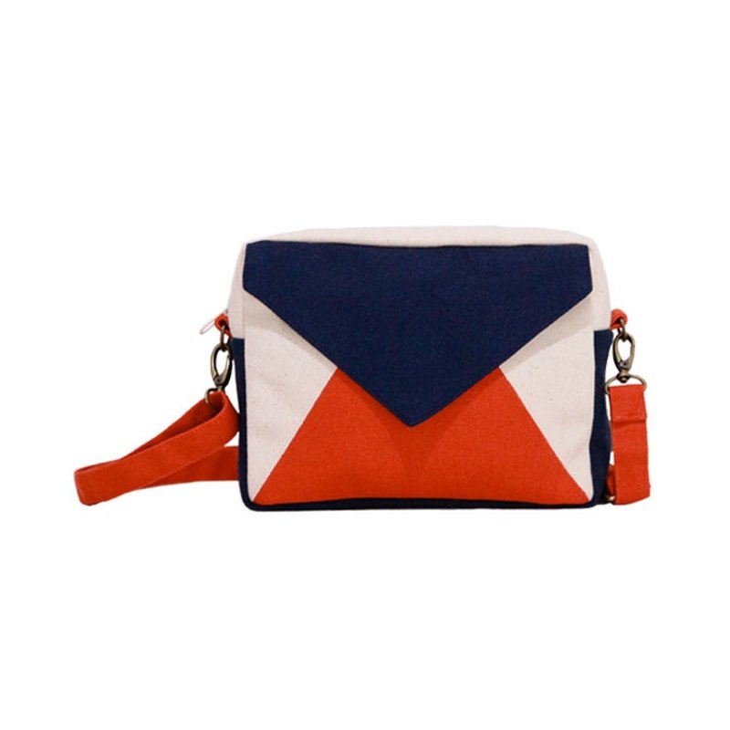 【信封包】- 夜幕微凉 - 侧背包/斜挎包 - 棉．麻 蓝色