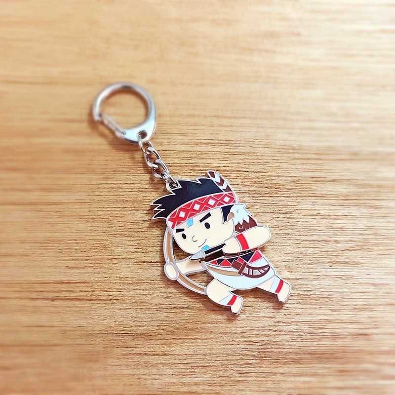 趣玩台湾吊饰－台湾原住民－泰雅族 - 钥匙链/钥匙包 - 其他金属 银色