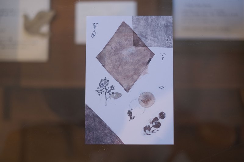 明信片山常春藤与影子 - 卡片/明信片 - 纸 咖啡色