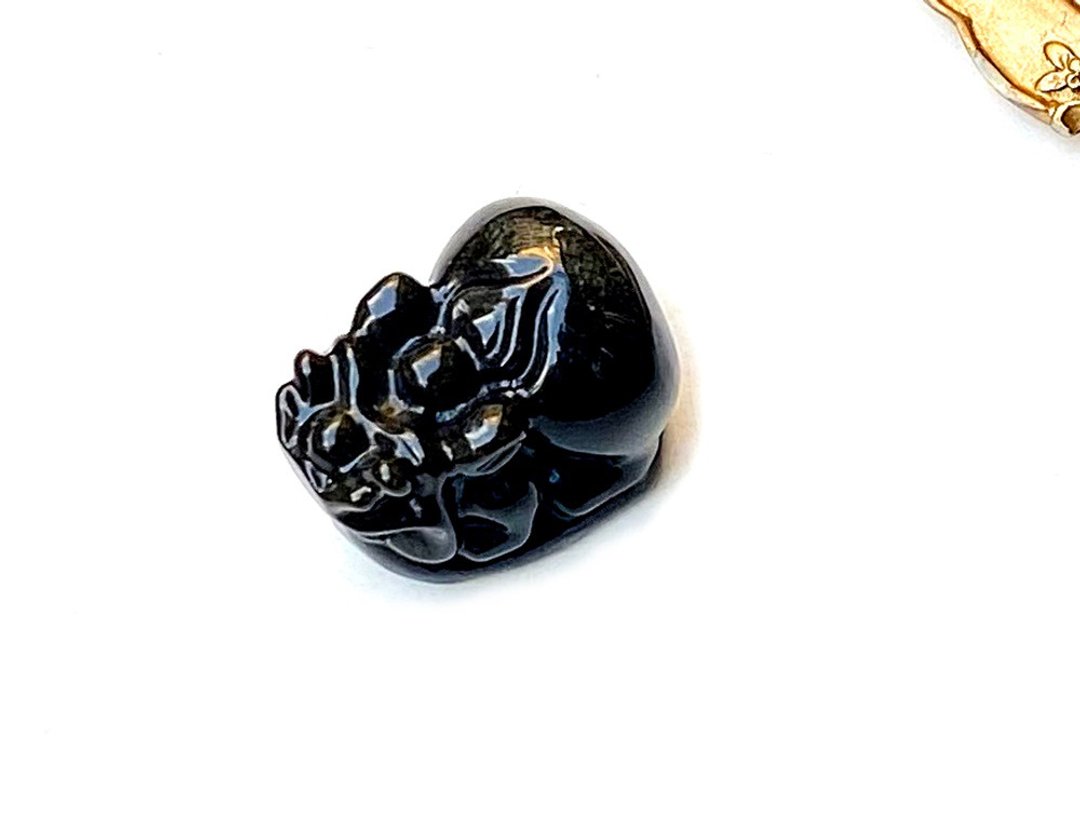 能量摆件-招财转运金曜石小貔貅 办公室 疗愈 招财 摆件 - 其他 - 水晶 金色