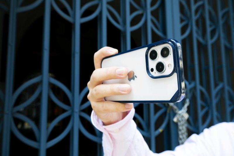 ARMOR iPhone 13 Signature 系列电话保护壳_午夜蓝/橙带 - 手机壳/手机套 - 其他材质 