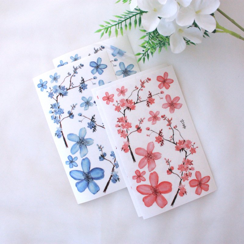 jin_花贴纸_六月的樱花 - 贴纸 - 纸 