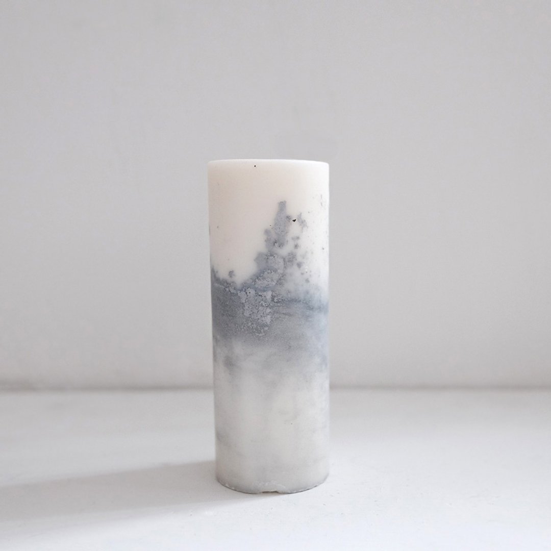 S e k a i / 世 界 白 银 (小) - 蜡烛/烛台 - 蜡 银色