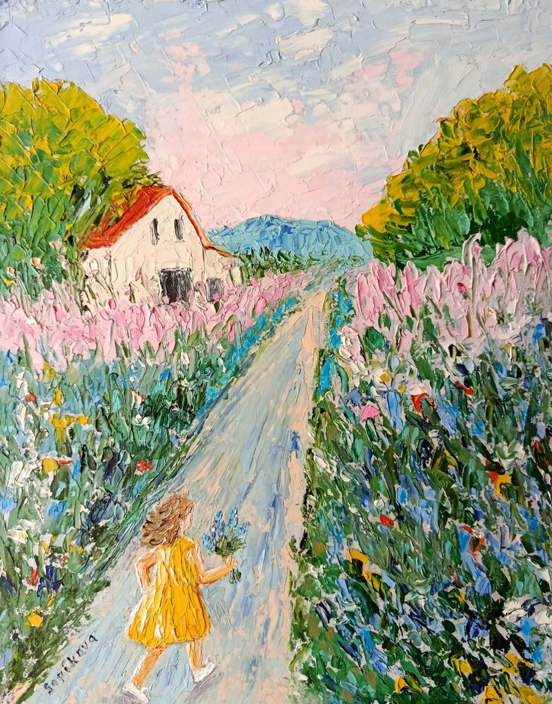 归途 原创油画 - 墙贴/壁贴 - 其他材质 