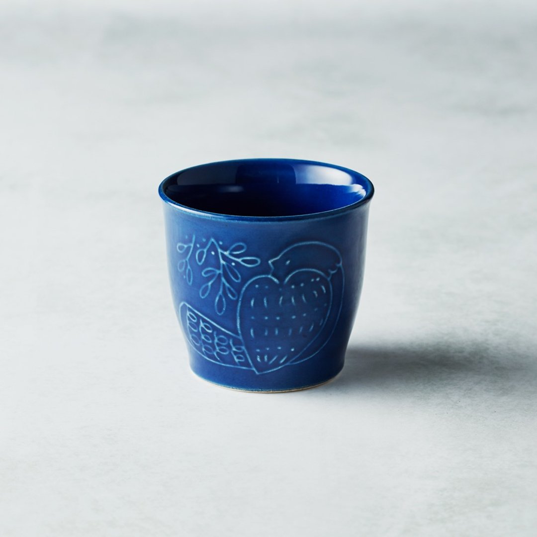 石丸波佐见烧 - 森之歌陶杯 - 湛蓝 - 其他杯子 - 陶 蓝色