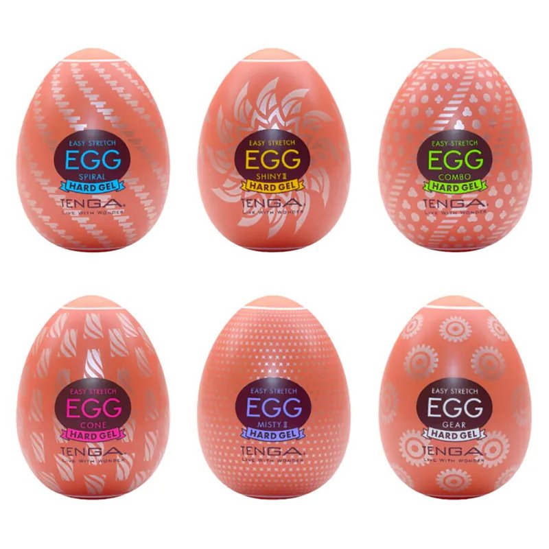 TENGA EGG HARD 坚挺系列 飞机杯自慰蛋 - 情趣用品 - 硅胶 橘色