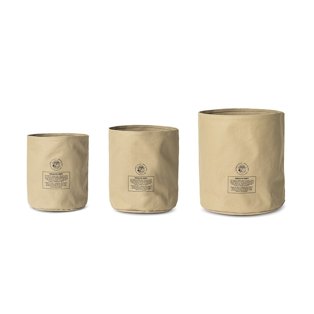 Filter017 米斯獾上蜡帆布置物袋 - 卡其 - 置物架/篮子 - 棉 