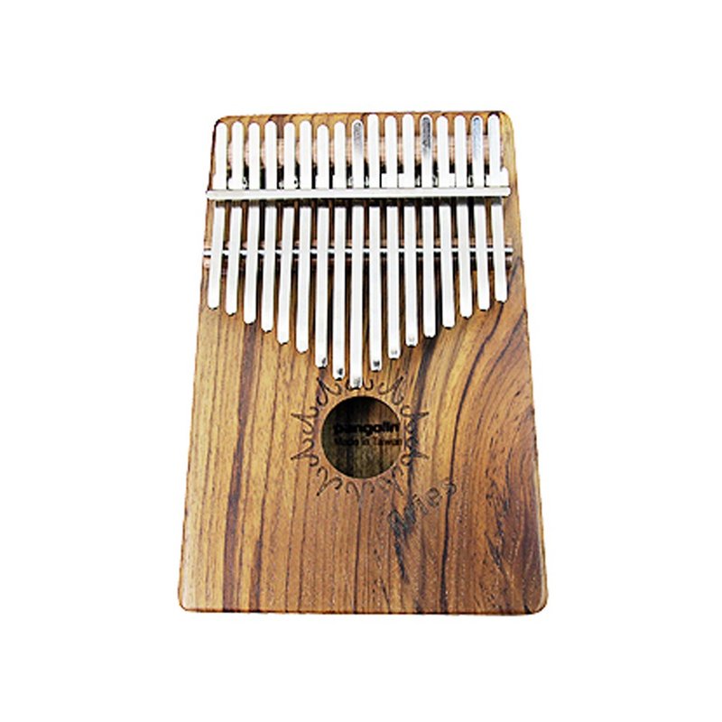 十二星座柚木卡林巴琴 牡羊座 送调音器+软盒+透明琴架 - 吉他/乐器 - 木头 咖啡色