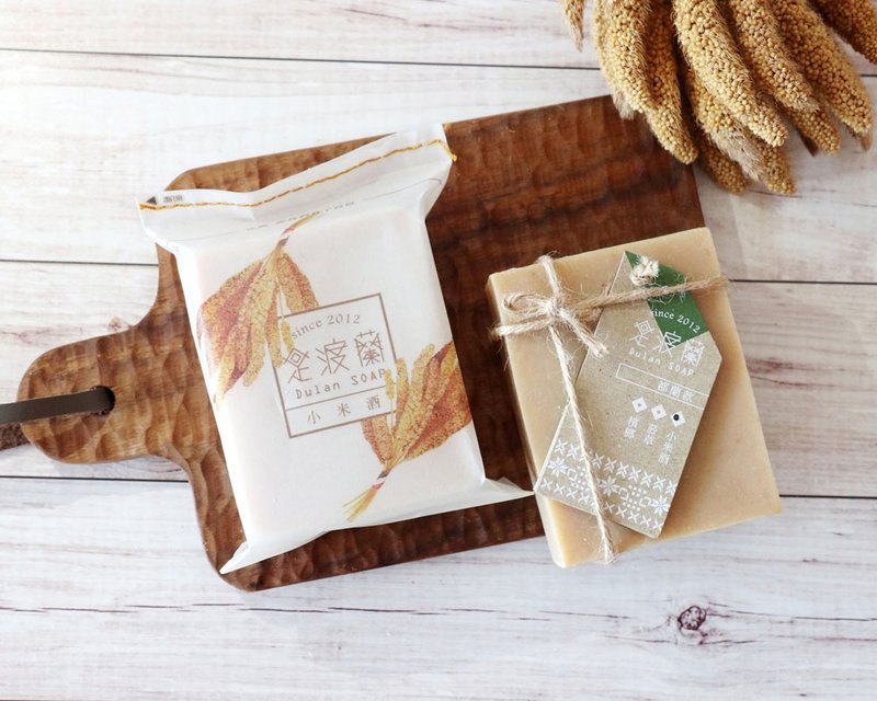 台东。部落手工香氛洁肤皂-小米酒 - 肥皂/手工皂 - 其他材质 白色