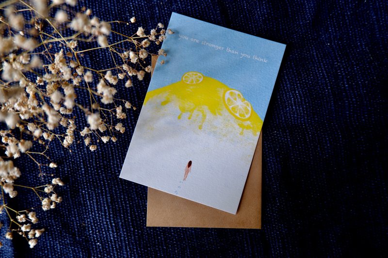 【到了山顶便可吃刨冰】原创手绘明信片 - 卡片/明信片 - 纸 