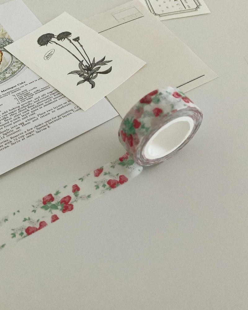Strawberry Cake Washi Tape - 纸胶带 - 其他材质 
