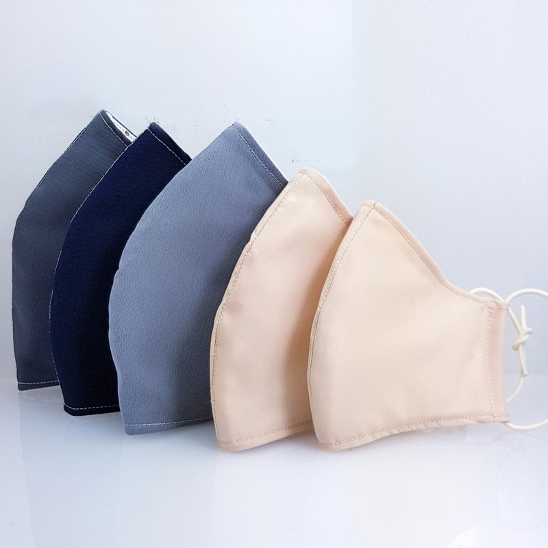 新! 立体 口罩套 口罩两用 防泼水布 成人少年儿童 延长医疗口罩 - 口罩 - 防水材质 红色