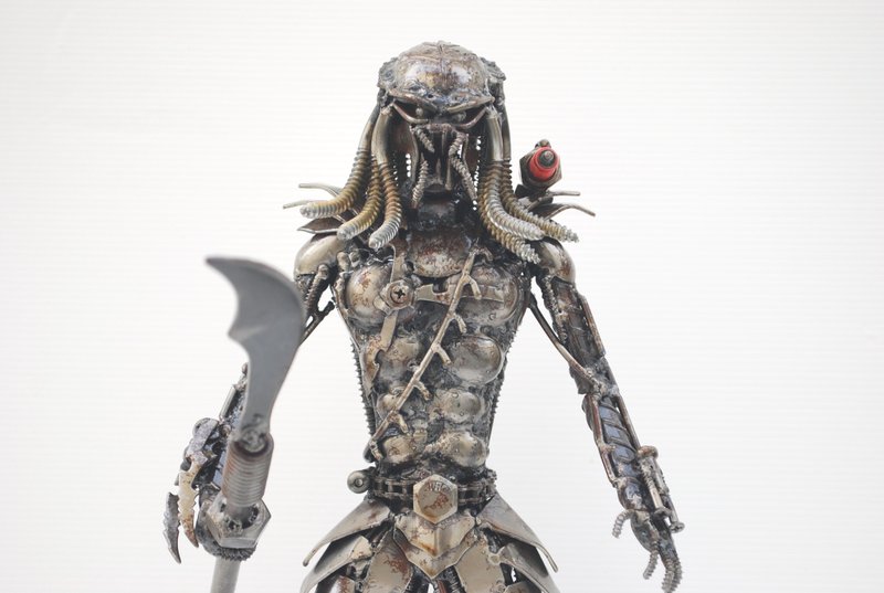 异星猎人雕塑，惊艳焊接工艺，超酷生日礼物 - 摆饰 - 其他金属 