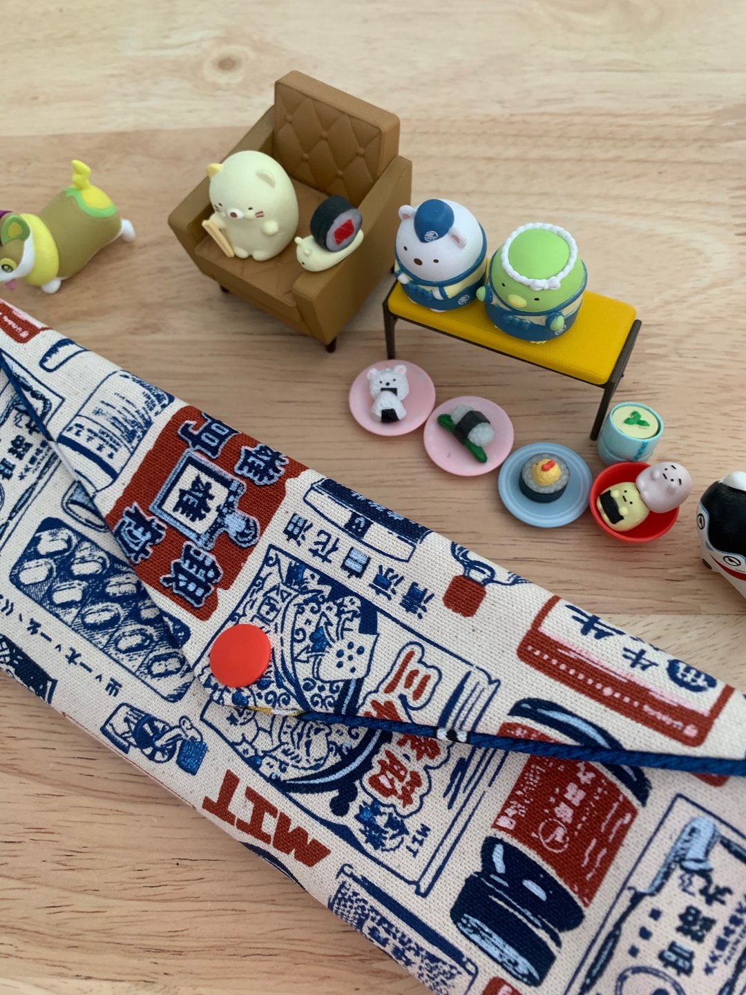 文青风环保纯棉筷袋 儿时记趣 原胚白 日本 潮物 收纳 手作餐具 - 收纳用品 - 棉 白色