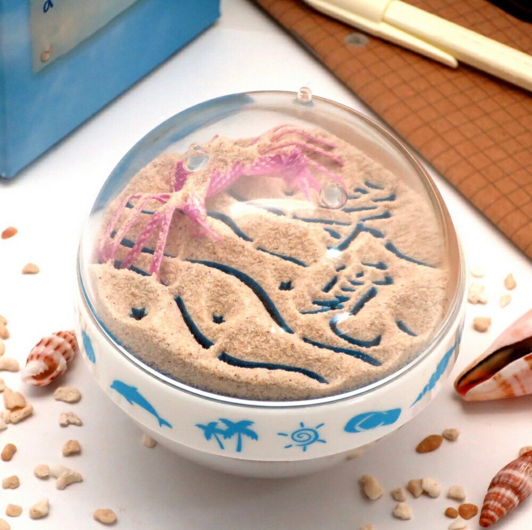 【夏日海洋】海滩Beach寻觅螃蟹/脚印沙漏 - 摆饰 - 压克力 