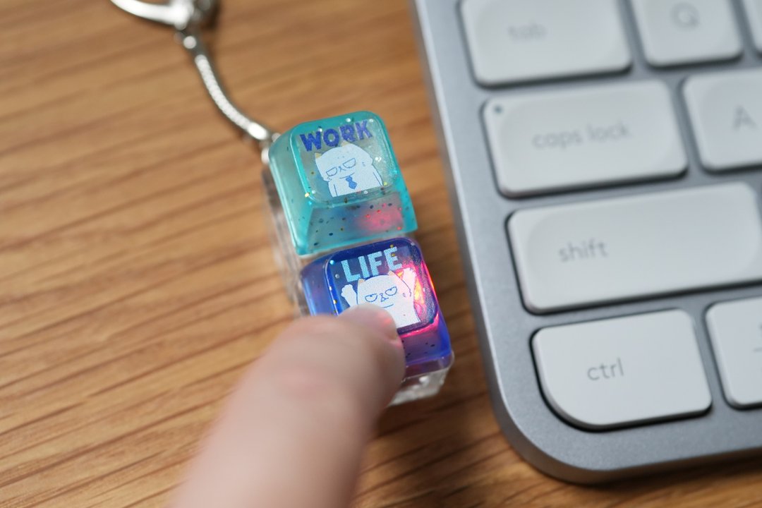 Work Life not Balance 减压Keyboard制锁匙扣 - 钥匙链/钥匙包 - 塑料 
