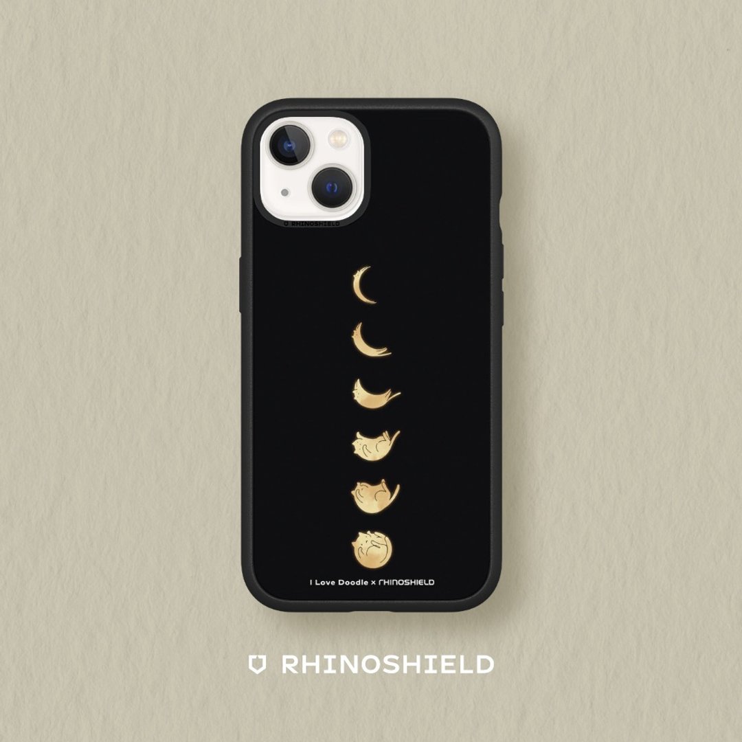Mod NX 边框背盖手机壳∣ilovedoodle/猫咪月象 - 黑 for iPhone - 手机配件 - 塑料 多色