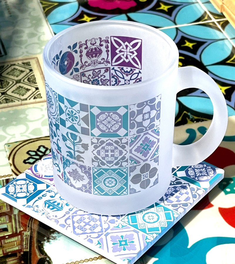 花雾马克杯 - 玻璃杯 - 玻璃 多色