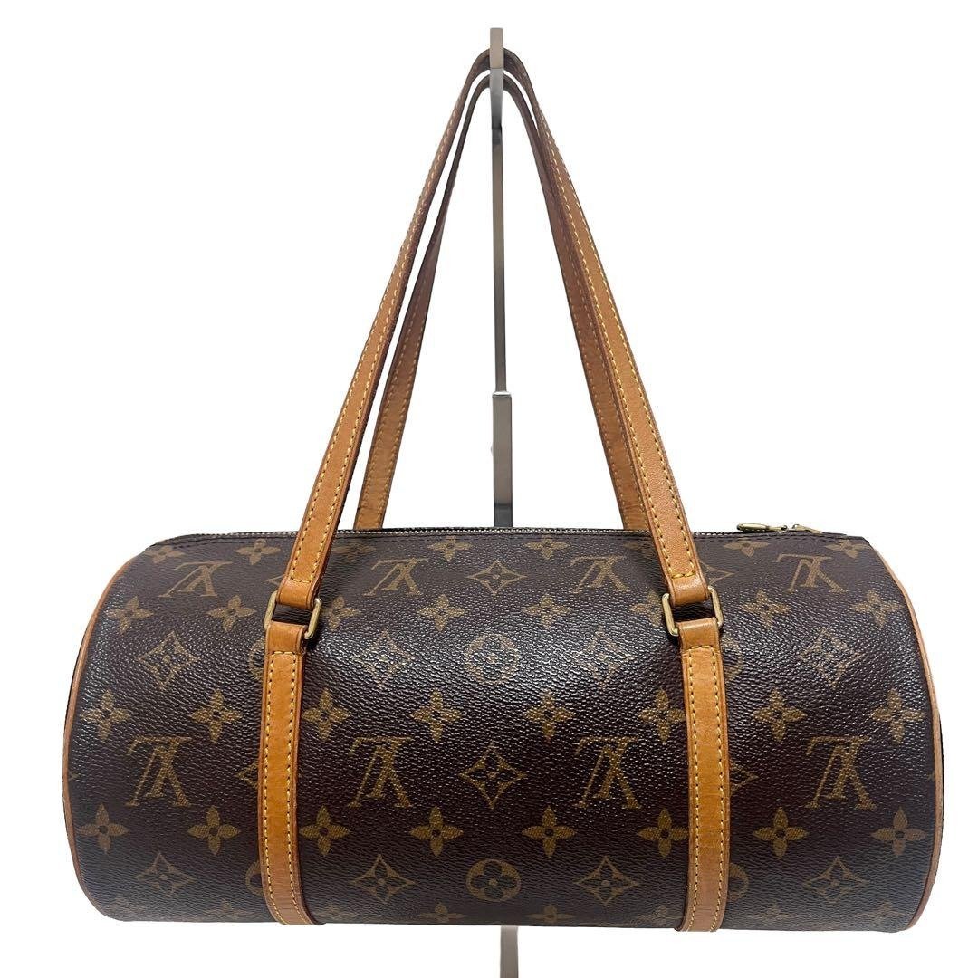 正品 Louis Vuitton 路易威登 Papillon 30 Monogram 手提包 PVC 皮革 棕色 M51385 日本直送 - 手提包/手提袋 - 其他材质 