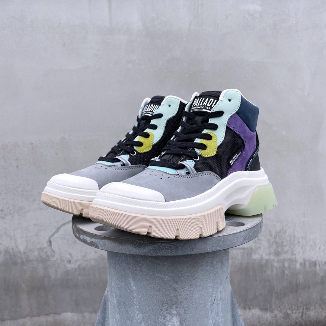 PALLADIUM PALLAWAVE潮流波浪鞋底增高运动鞋97999 - 女款休闲鞋 - 其他材质 多色