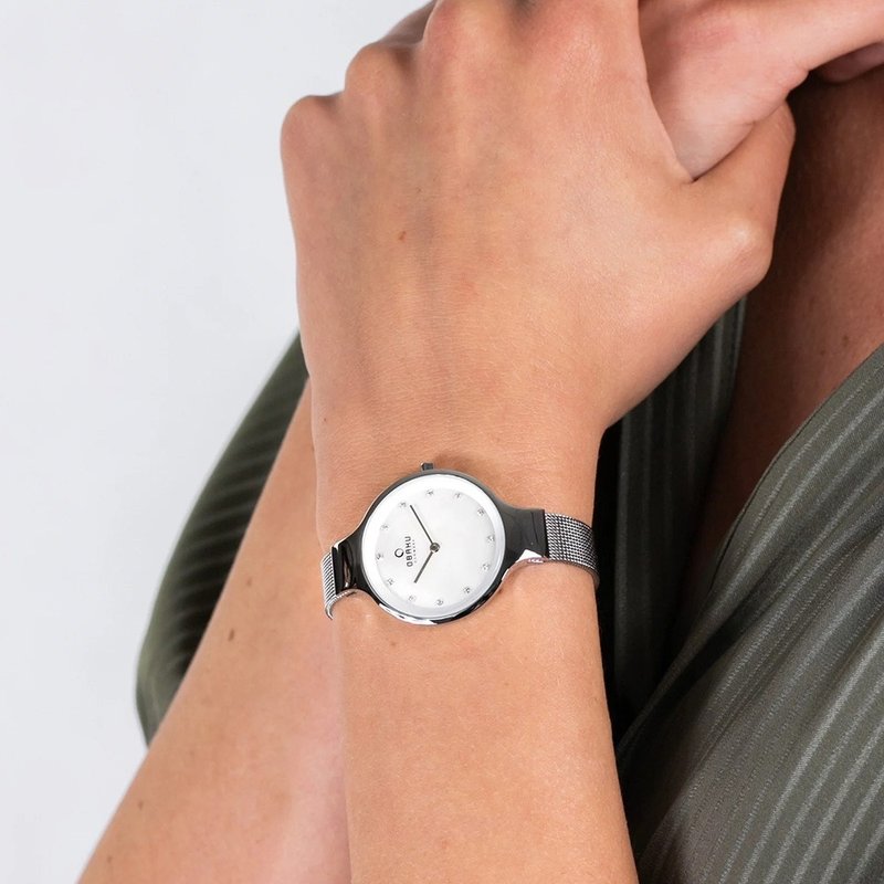 OBAKU 星光眷恋米兰时尚腕表-白钢/33mm - 女表 - 不锈钢 多色
