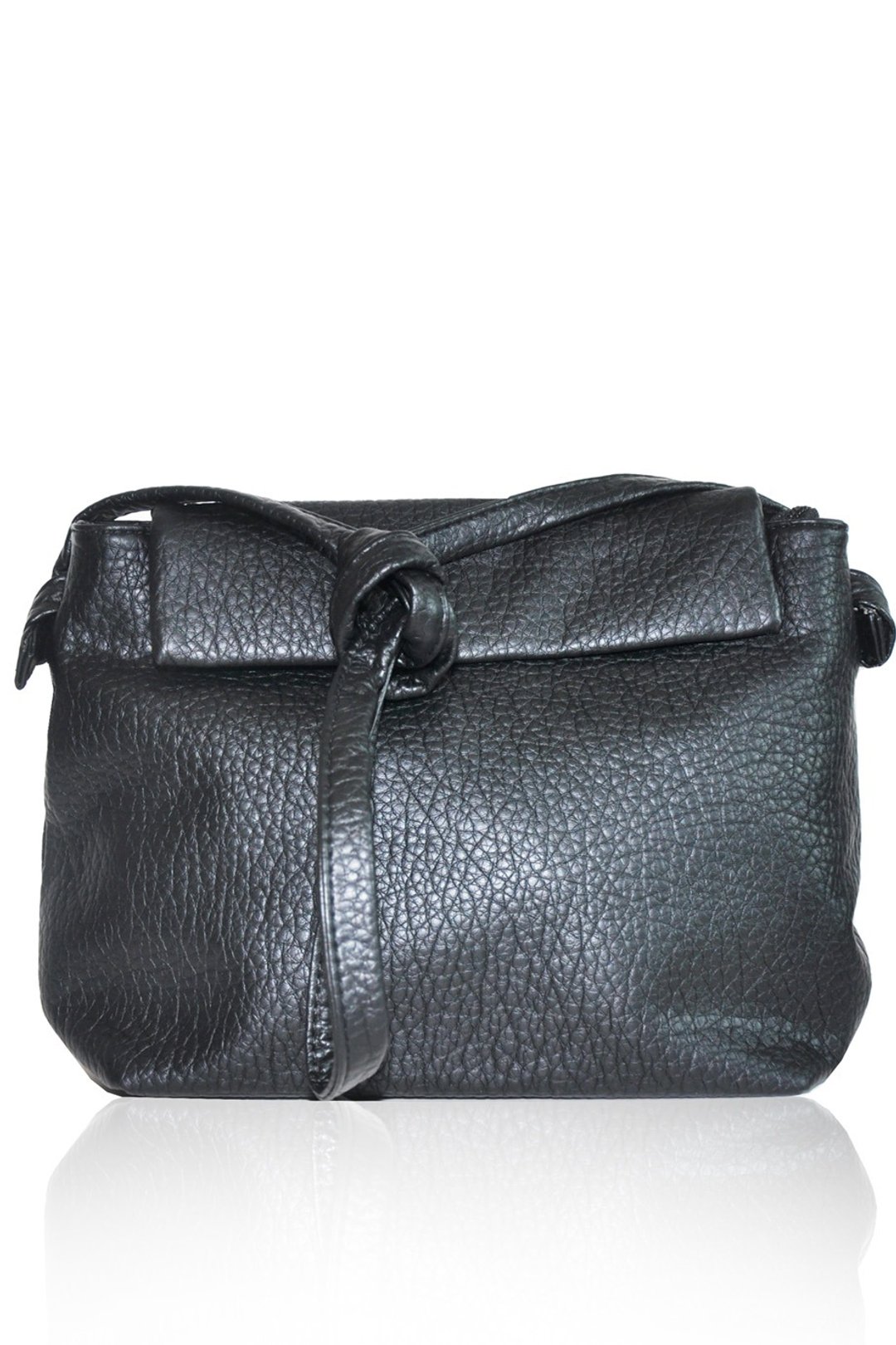 ARIELLE FAUX LEATHER SHOULDER BAG - 侧背包/斜挎包 - 纸 黑色