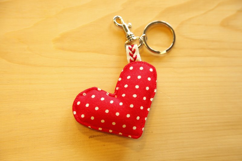 【钥匙圈】偏心吊饰 小吊饰 台湾水色 - 钥匙链/钥匙包 - 其他材质 红色